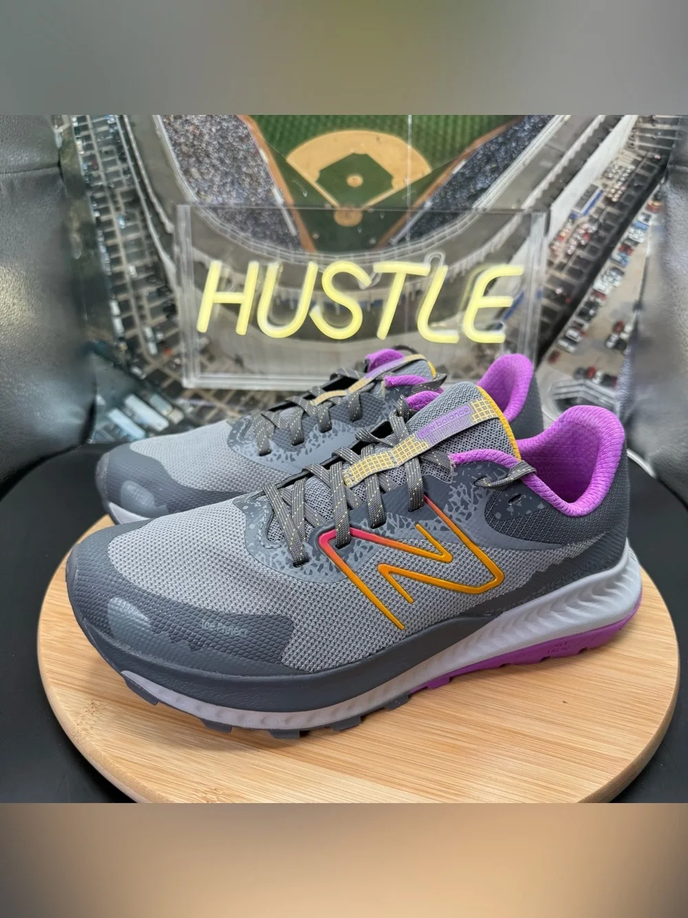 New Balance Women's DynaSoft Nitrel V5 Shadow Grey/Castlerock/Cosmic Rose Sz 10